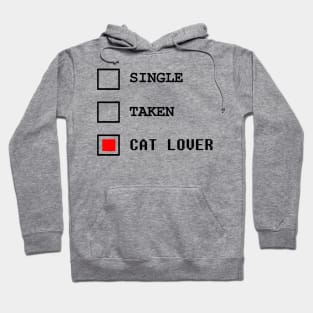 Cat lover white quote meme merch Hoodie